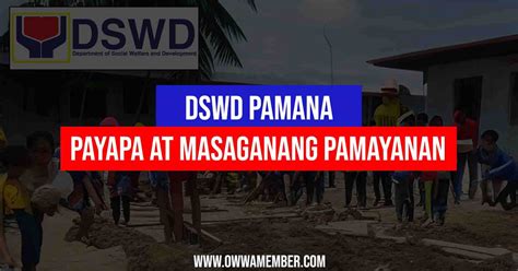 halimbawa ng payapa at masaganang pamayanan|DSWD Payapa at Masaganang Pamayanan (PAMANA).